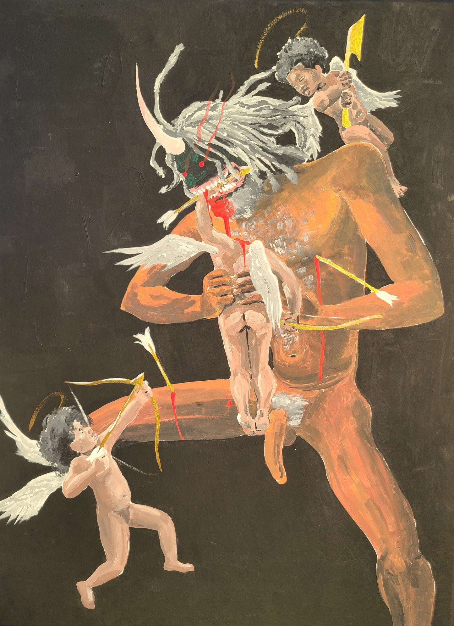 Saturn Devouring His Sons. 2022. Original